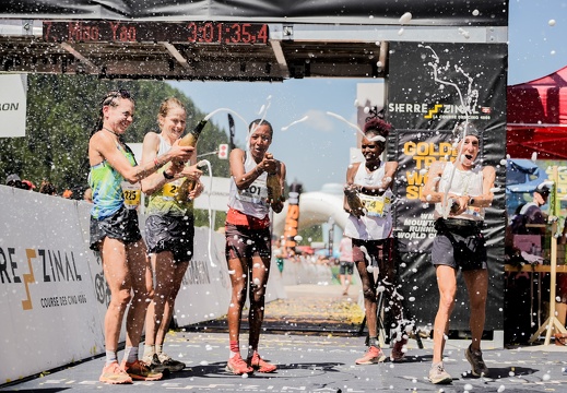 Arrivée & podiums
